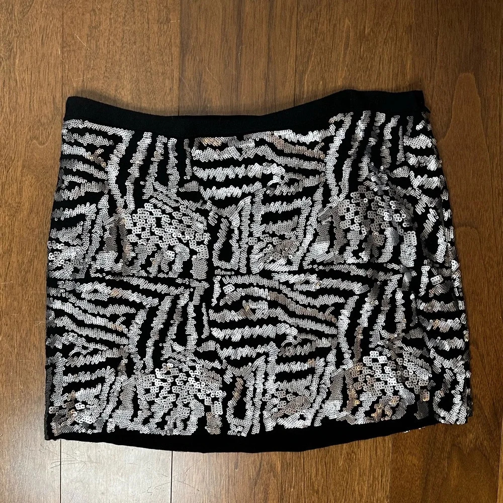 Theory Sequinned Miniskirt Sz. 8